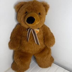 Vintage Soft Classics 1995 Large Russet Brown Stuffed Plush Bear Toy's R US